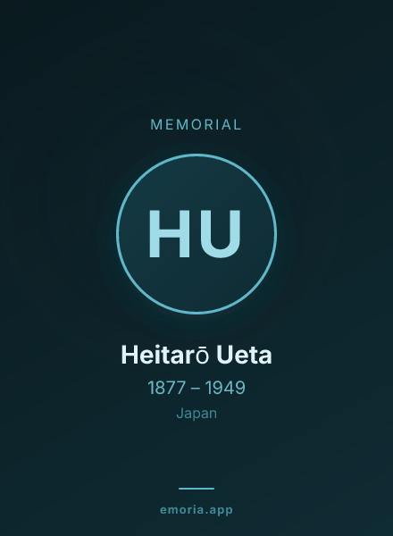 Memorial portrait of Heitarō Ueta
