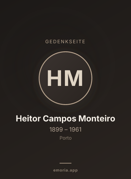 Gedenkportrait von Heitor Campos Monteiro