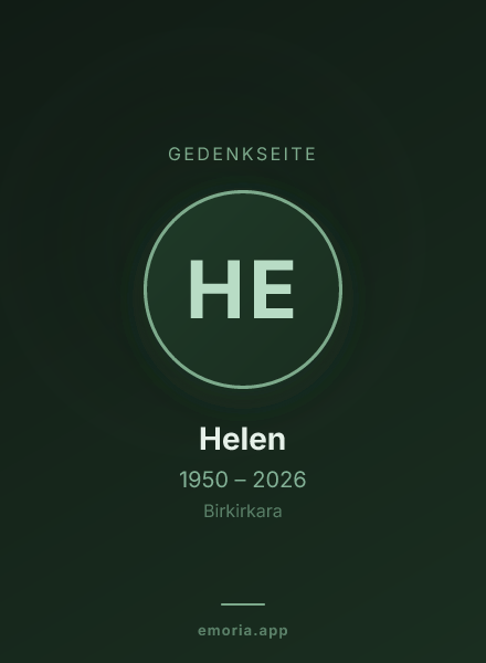 Gedenkportrait von Helen