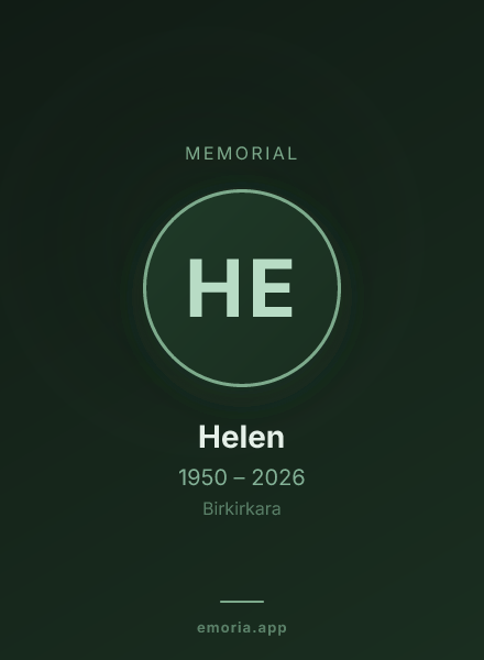 Memorial portrait of Helen