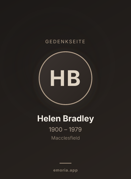 Gedenkportrait von Helen Bradley