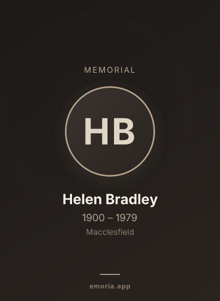 Memorial portrait of Helen Bradley