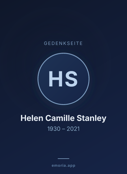 Gedenkportrait von Helen Camille Stanley