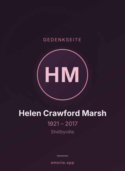 Gedenkportrait von Helen Crawford Marsh