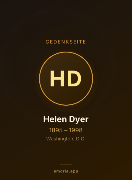Gedenkportrait von Helen Dyer