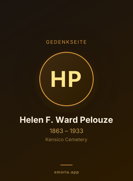 Gedenkportrait von Helen F. Ward Pelouze
