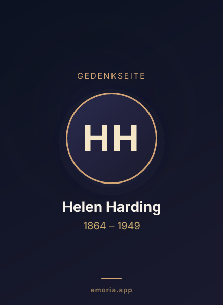Gedenkportrait von Helen Harding
