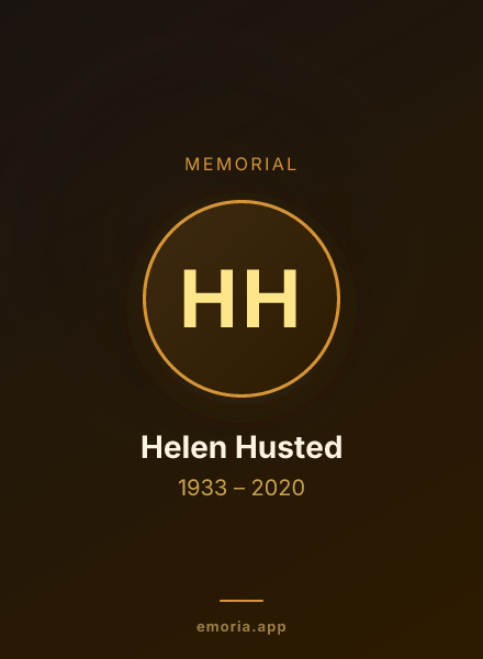 Memorial portrait of Helen Husted