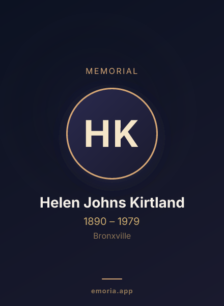 Memorial portrait of Helen Johns Kirtland