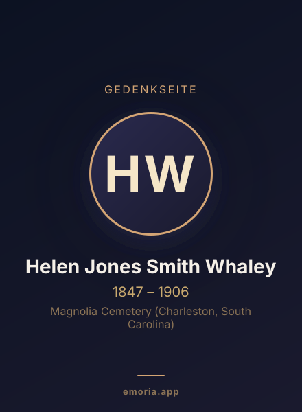 Gedenkportrait von Helen Jones Smith Whaley