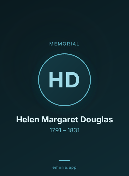 Memorial portrait of Helen Margaret Douglas