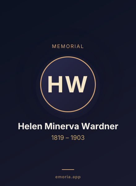 Memorial portrait of Helen Minerva Wardner