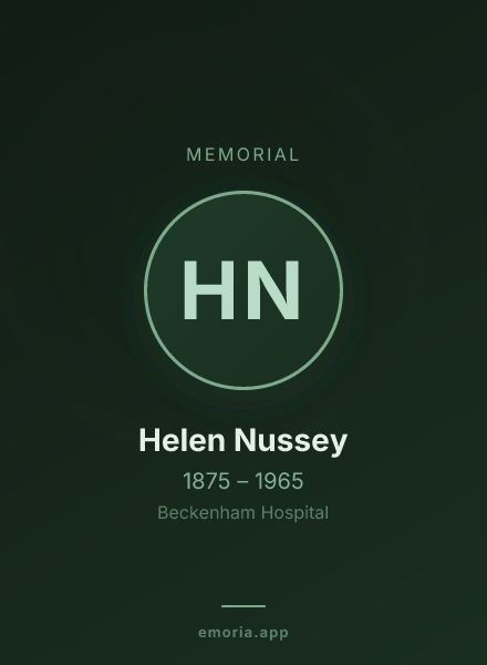Memorial portrait of Helen Nussey