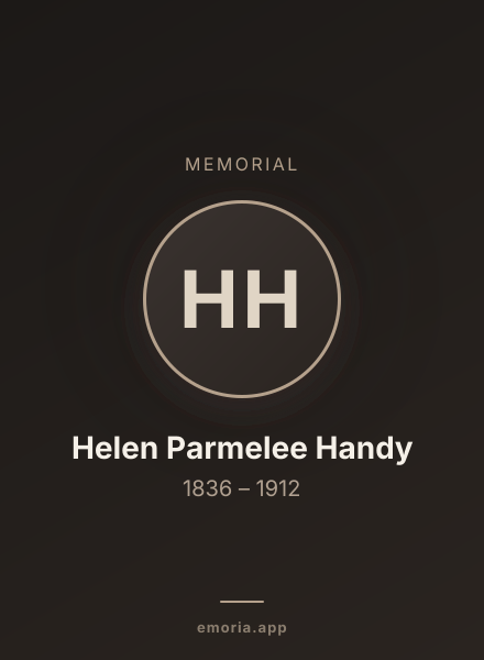 Memorial portrait of Helen Parmelee Handy