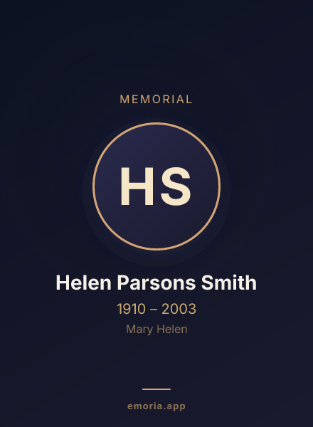 Memorial portrait of Helen Parsons Smith
