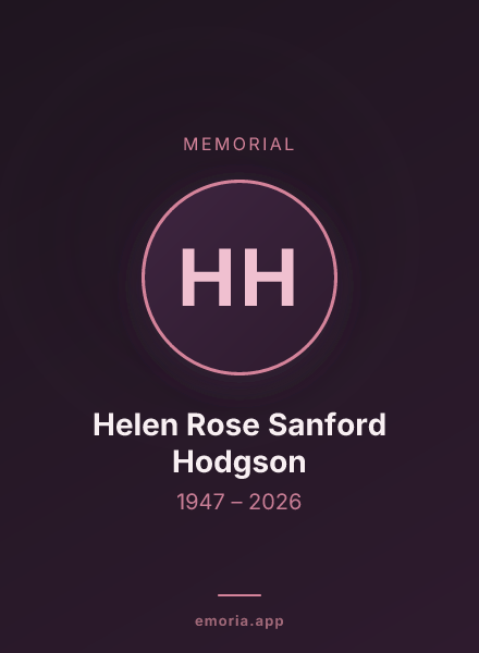 Memorial portrait of Helen Rose Sanford Hodgson
