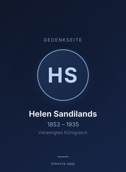 Gedenkportrait von Helen Sandilands