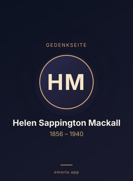 Gedenkportrait von Helen Sappington Mackall