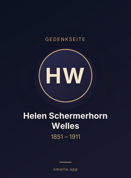 Gedenkportrait von Helen Schermerhorn Welles