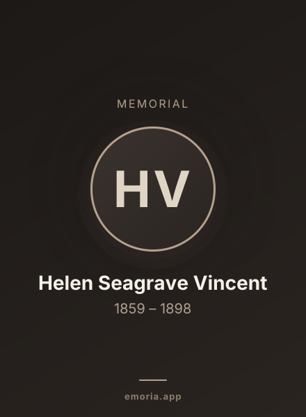 Memorial portrait of Helen Seagrave Vincent