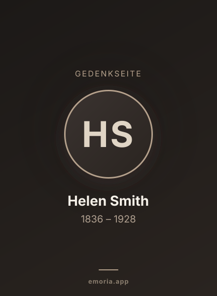 Gedenkportrait von Helen Smith