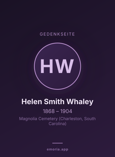 Gedenkportrait von Helen Smith Whaley