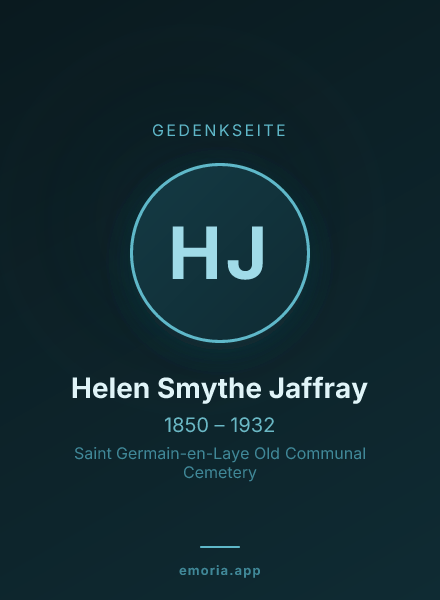 Gedenkportrait von Helen Smythe Jaffray