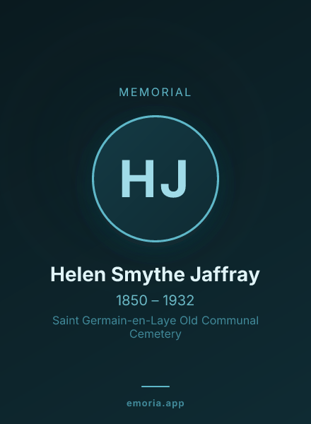 Memorial portrait of Helen Smythe Jaffray