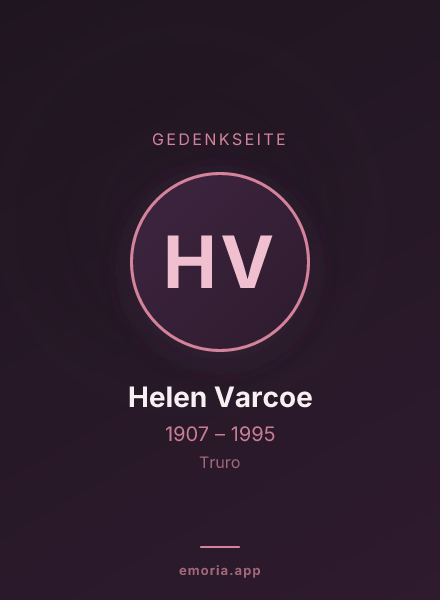 Gedenkportrait von Helen Varcoe
