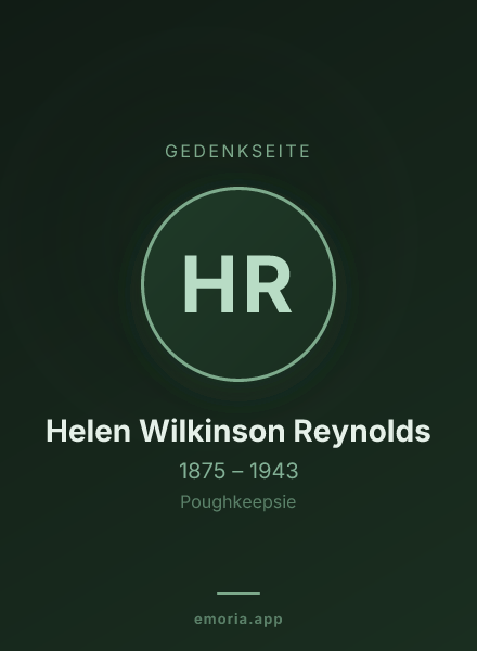 Gedenkportrait von Helen Wilkinson Reynolds