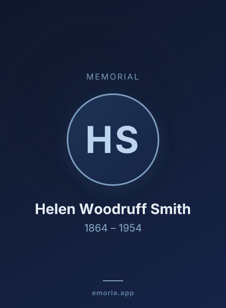 Memorial portrait of Helen Woodruff Smith