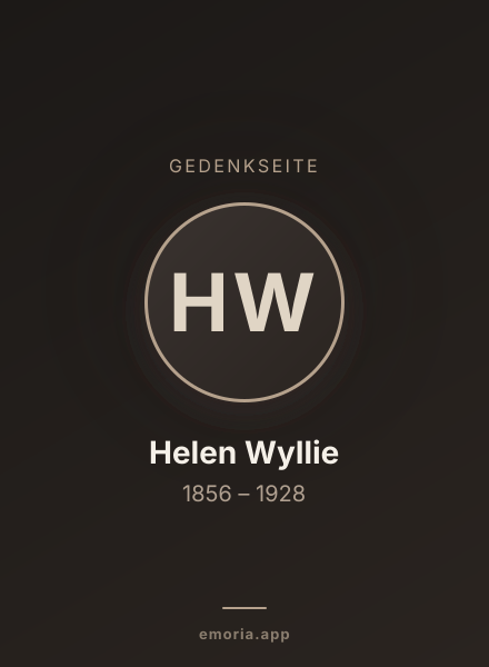 Gedenkportrait von Helen Wyllie
