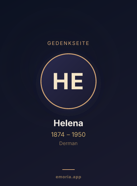 Gedenkportrait von Helena