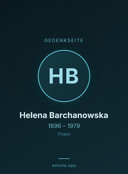 Gedenkportrait von Helena Barchanowska