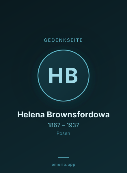 Gedenkportrait von Helena Brownsfordowa