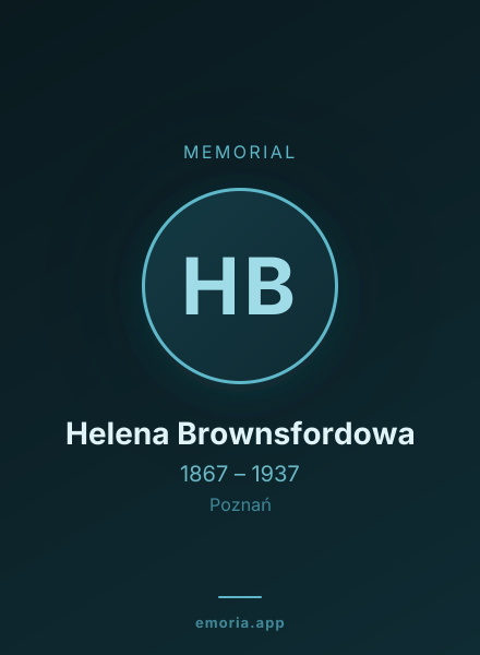 Memorial portrait of Helena Brownsfordowa