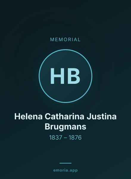 Memorial portrait of Helena Catharina Justina Brugmans