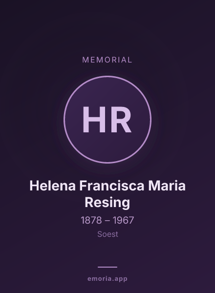 Memorial portrait of Helena Francisca Maria Resing