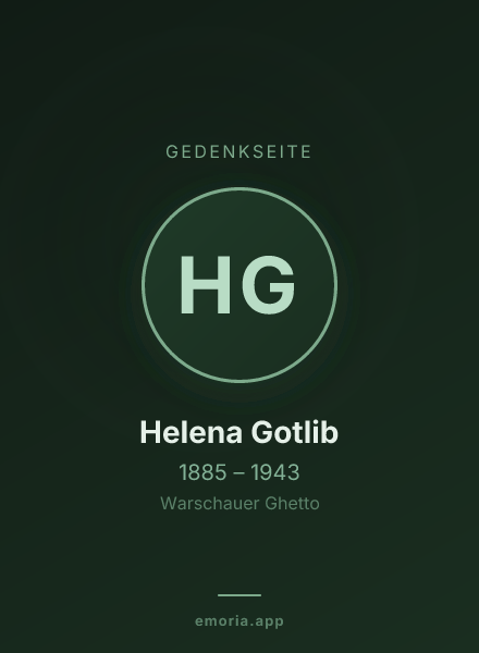 Gedenkportrait von Helena Gotlib