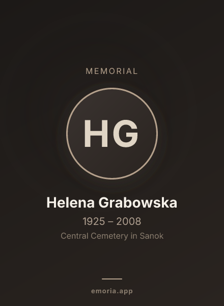 Memorial portrait of Helena Grabowska