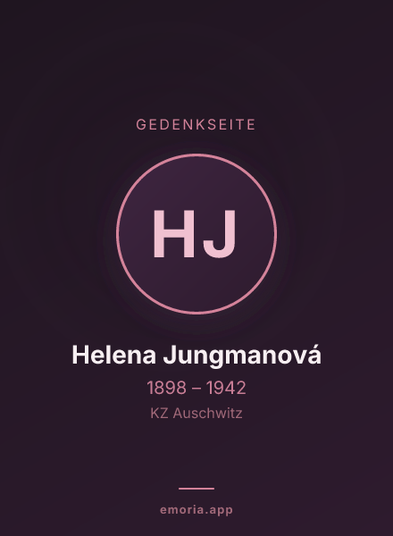 Gedenkportrait von Helena Jungmanová