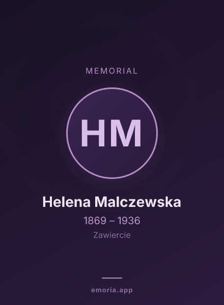 Memorial portrait of Helena Malczewska