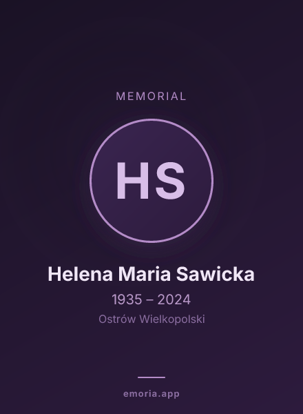 Memorial portrait of Helena Maria Sawicka