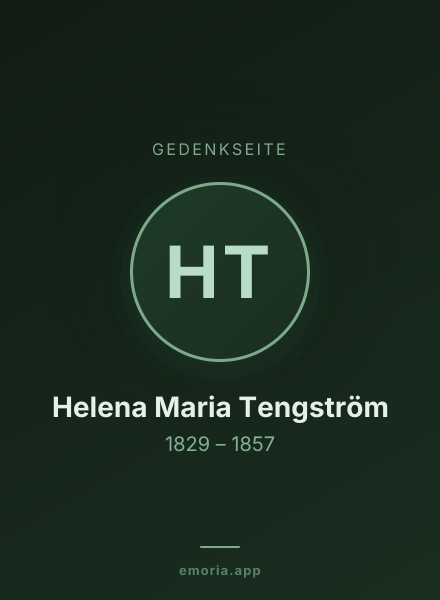 Gedenkportrait von Helena Maria Tengström