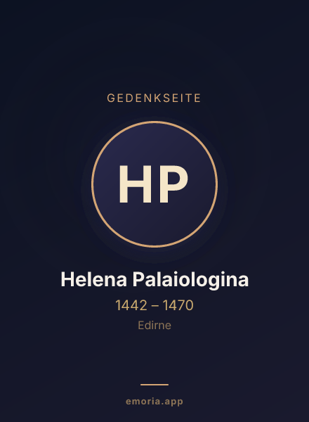 Gedenkportrait von Helena Palaiologina