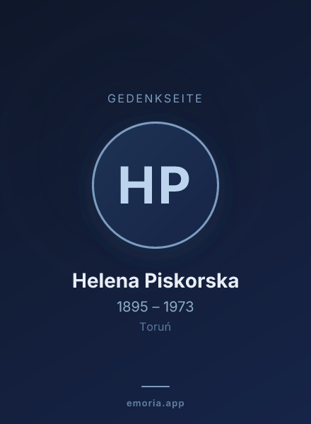 Gedenkportrait von Helena Piskorska