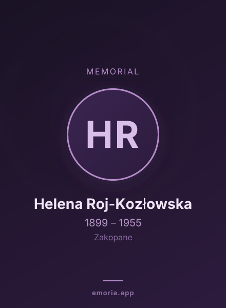 Memorial portrait of Helena Roj-Kozłowska