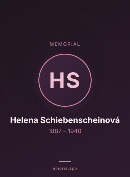 Memorial portrait of Helena Schiebenscheinová