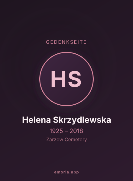 Gedenkportrait von Helena Skrzydlewska