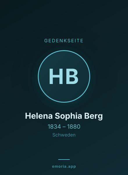 Gedenkportrait von Helena Sophia Berg